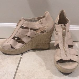Merona tan wedges